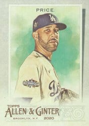 2020 Topps Allen & Ginter Base Set David Price #253 card
