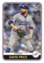 2020 Topps Big League Base Set David Price #49 card