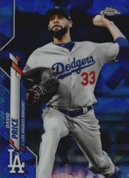 2020 Topps Chrome Sapphire Edition Base Set David Price #299 card