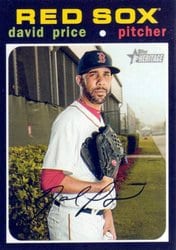 2020 Topps Heritage Base Set David Price #162 card