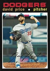 2020 Topps Heritage Base Set David Price #565 card