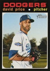 2020 Topps Heritage Base Set David Price #565 card