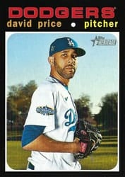 2020 Topps Heritage Base Set David Price #565 card