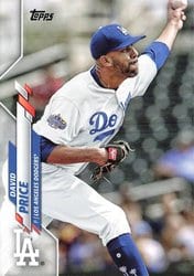 2020 Topps Update Base Set David Price #U-100 card