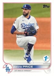 2022 Topps 1st Edition Base Set David Price #40 card