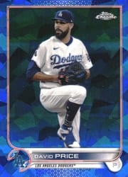 2022 Topps Chrome Sapphire Edition Base Set David Price #40 card