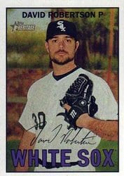 2016 Topps Heritage Base Set David Robertson #384 card