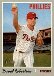 2019 Topps Heritage Base Set David Robertson #627 card