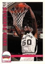 1992-93 Hoops Base Set David Robinson #209 card