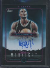 2023-24 Topps Midnight Stroke of Midnight Autographs David Robinson #SMA-DRO card