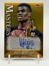 2024-25 Finest Masters Autographs David Robinson #MA-DR card