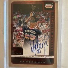 2024-25 Panini One and One Timeless Moments Autographs Set David Robinson #10 card