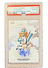2025-26 Topps Chrome Sky Write Signatures David Robinson #SWS-DR card