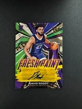 2022 Panini Court Kings Fresh Paint Autographs David Roddy #FP-DRM card