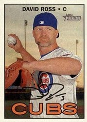 2016 Topps Heritage Base Set David Ross #524 card