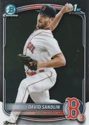 2025 Bowman Chrome Prospects David Sandlin #BCP-195 card