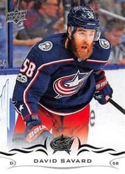 2018-19 Upper Deck Base Set David Savard #55 card