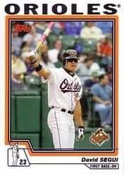 2004 Topps Base Set David Segui #16 card