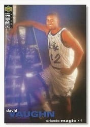 1995-96 Collector's Choice Base Set David Vaughn #317 card