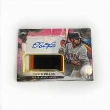 2023 Topps Inception Autograph Patch Cards David Villar #IAP-DV card