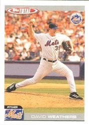 2004 Topps Total Base Set David Weathers #18 card