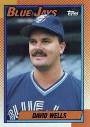 1990 Topps Base Set David Wells #229 card