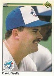 1990 Upper Deck Base Set David Wells #30 card