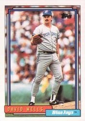 1992 Topps Base Set David Wells #54 card
