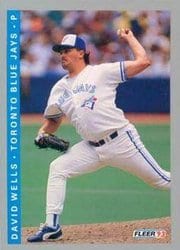 1993 Fleer Base Set David Wells #702 card