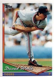 1994 Topps Base Set David Wells #105 card