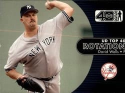 2002 Upper Deck 40-Man Base Set David Wells #1170 card