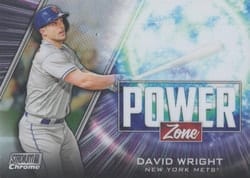2020 Stadium Club Chrome Power Zone David Wright #PZ-21 card
