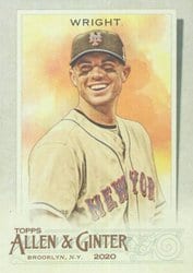 2020 Topps Allen & Ginter Base Set David Wright #148 card