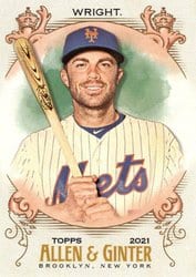 2021 Topps Allen & Ginter Base Set David Wright #34 card