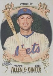 2021 Topps Allen & Ginter Chrome Base Set David Wright #34 card