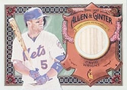 2022 Topps Allen & Ginter Relics (Pattern A) David Wright #AGRA-DWR card