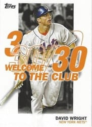2023 Topps Welcome to the Club David Wright #WC-5 card