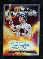 2024 Topps Cosmic Chrome Solar Flares Autographs David Wright #SFA-DW card