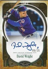 2026 Topps Tier One Prime Performers Autographs David Wright #PPA-DW card