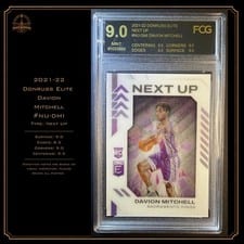 2021-22 Donruss Elite Next Up Davion Mitchell #NU-DMI card