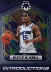 2021-22 Panini Mosaic Introductions Davion Mitchell #9 card