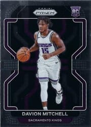 2021-22 Panini Prizm Base Set Davion Mitchell #312 card