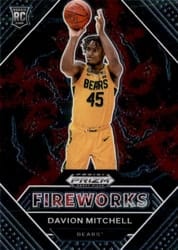 2021 Panini Prizm Draft Picks Fireworks Davion Mitchell #11 card