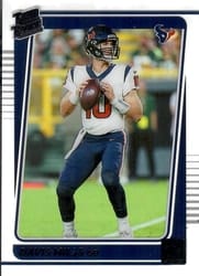 2021 Clearly Donruss Base Set Davis Mills #58 card