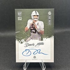 2021 Panini Luminance Year One Signatures Davis Mills #YS-DM card