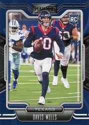 2021 Panini Playbook Base Set Davis Mills #123 card