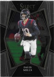 2021 Panini Select Base Set Davis Mills #165 card