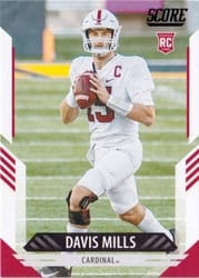 2021 Score Base Set Davis Mills #363 card
