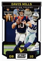 2023 Score Base Set Davis Mills #1 card