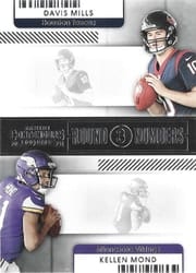 2021 Panini Contenders Round Numbers Davis Mills / Kellen Mond #RN-DMI card